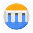 Presa Agua Energia Hidroelectrica Icono