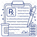 Prescricao Medica Relatorio Medico Rx Icon