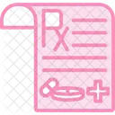 Prescricao Duotone Line Icone Icon