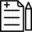 Receta Medicina Grafico Icono