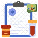 Prescripcion Informe Medico Rx Icono