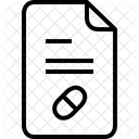Receta Medicamento Pagina Icono