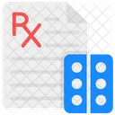 Prescripcion Tarjeta De Paciente Rx Icono