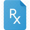 Receta Medica Rx Icono