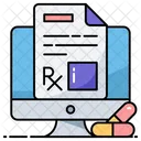 Clinic Report Prescription Icon