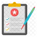 Prescription Medical Report Rx Icon