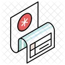 Prescription Slip Rx Icon