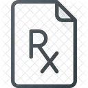 処方箋、医療、 Rx アイコン