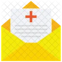 Prescription Medical Report Envelope Icon