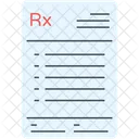 Prescription Medicine Prescription Medical Report Icon