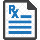 Prescription Patient File Rx Icon