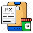 Prescription Medical Report Rx Icon