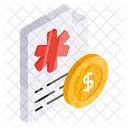 Prescription Medical Report Rx Icon