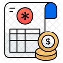 Prescription Medical Report Rx Icon