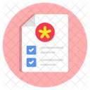 Prescription Medical Report Rx Icon