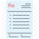 Prescription Medicine Prescription Medical Report Icône