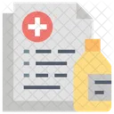 Prescription Medical Report Health Report Icône