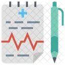 Prescription Medical Report Health Report Icône