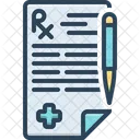 Prescription Pharmacy Receipt Report Icon