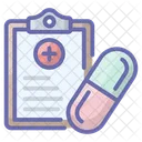 Prescription Recu Medical Rapport De Medecine Icon