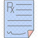 Prescription Pad Lineal Color Icon Icon