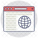 Web Visibilidad En Linea Icono