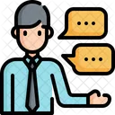 Presentation Communication Speaking Icon