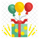 Present Balloon Box Gift Icon