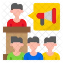 Present Conversation Advertising Icon