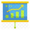 Presentacion Analitica Presentacion De Crecimiento Grafico De Crecimiento Icono
