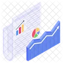 Presentacion De Datos Estadisticas Grafico De Negocios Icon