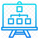 Presentación de diagrama de flujo  Icono