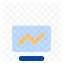 Presentacion En Linea Negocios Monitor Icono