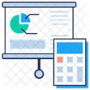 Presentacion Grafica Analisis De Negocios Analisis De Datos Estadisticos Icono