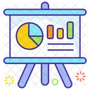 Presentacion Grafica Analisis De Datos Tablero De Caballete Icono