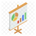 Presentacion Grafica Tabla De Crecimiento Analisis De Negocios Icono