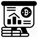 Presentacion Grafica Analisis Criptografico Estadisticas De Bitcoin Icono