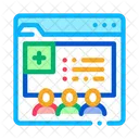 Medico Web Sitio Icono