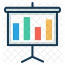 Presentation Bar Graph Chart Icon