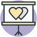 Presentation Heart Sign Icon