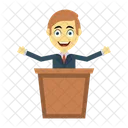 Presentation Board Speech Icon