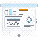 Presentation Trend Analysis Statistics Icon