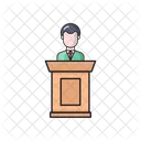 Presentation Speech Podium Icon