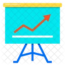 Analytics Blackboard Chart Icon