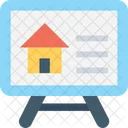 House Projection Screen Icon