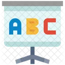 Presentation Abc Projector Icon