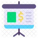 Presentation Money Graph Icon