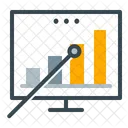 Presentation Graph Analysis Icon
