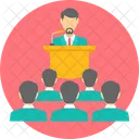 Presentation Speech Meeting Icon