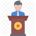 Presentation Speech Conference Icon